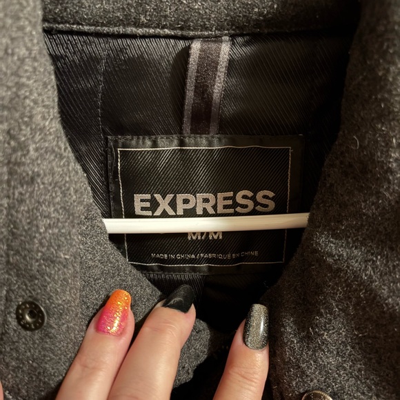 Express Charcoal Military Field Jacket - Picture 2 of 11